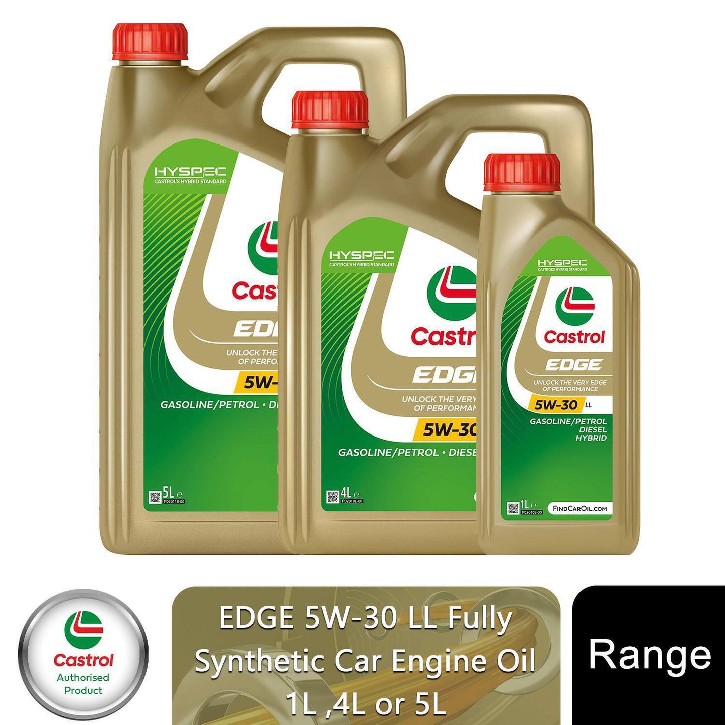 Castrol Edge 5W-30 LL Car Engine Oil Fully Synthetic Hyspec Standard 1 –  Ozace Shop